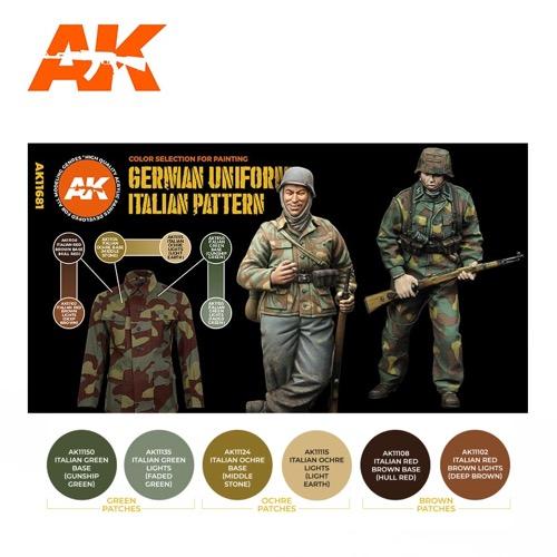 AK Interactive AK11681 AFV Series WWII German Italian Camouflage Acrylic Paint Set (3rd Generation) - Image 2