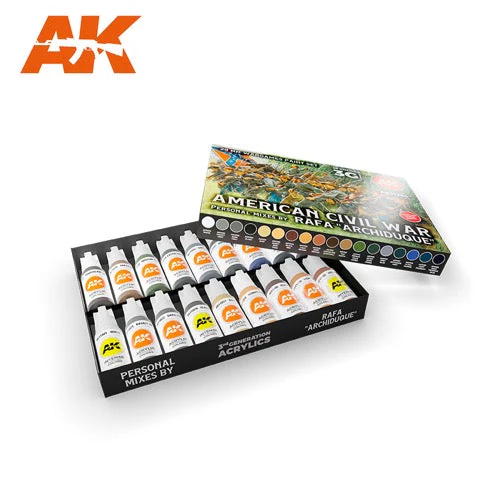 AK Interactive AK11764 RAFA Archiduque Signature Set Special 28mm American Civil War Paint Set - Image 2