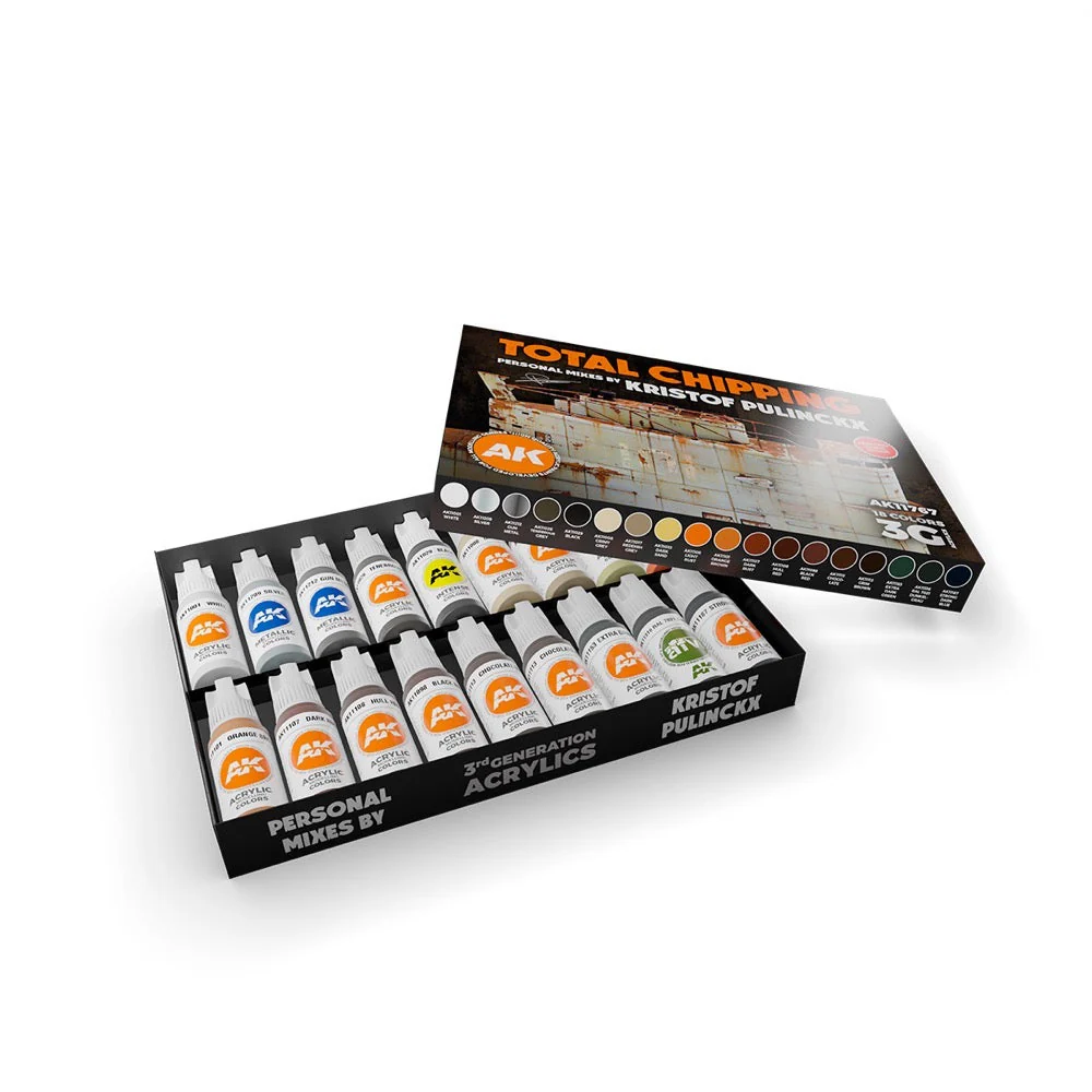 AK Interactive AK11767 Signature Set Total Chipping Kristof Pulinckx Set - Image 2