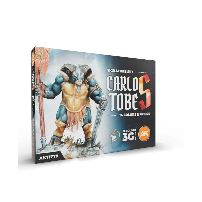 AK Interactive AK11779 Carlos Tobes Signature Set 14 Colours and Figure