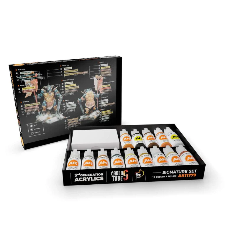 AK Interactive AK11779 Carlos Tobes Signature Set 14 Colours and Figure - Image 2