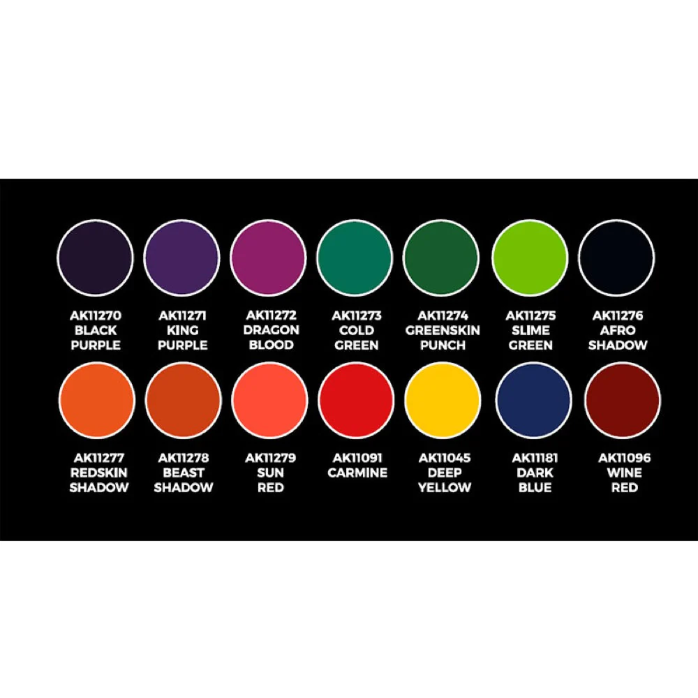 AK Interactive AK11780 Colour Punch High Pigmentation Set 14 Colours - Image 3