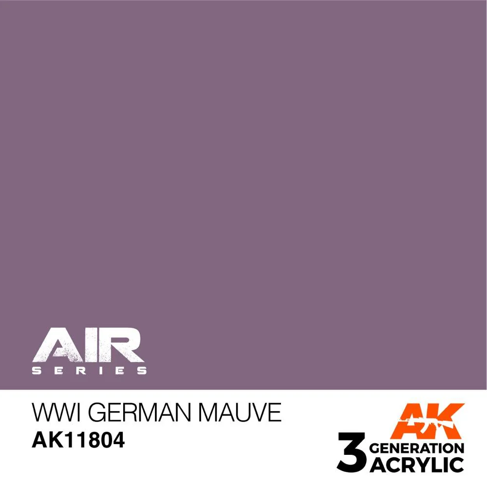 AK Interactive AK11804 Air Series WWI German Mauve Acrylic Paint 17ml 3rd Generation - Image 3