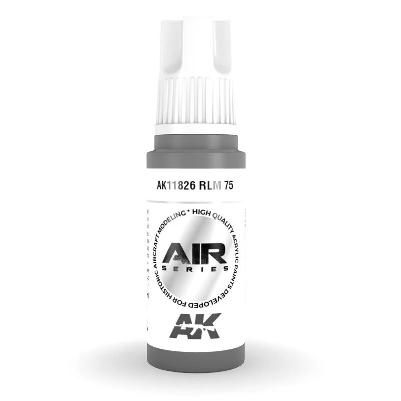 AK Interactive AK11826 Air Series RLM 75 Acrylic Paint 17ml 3rd Generation