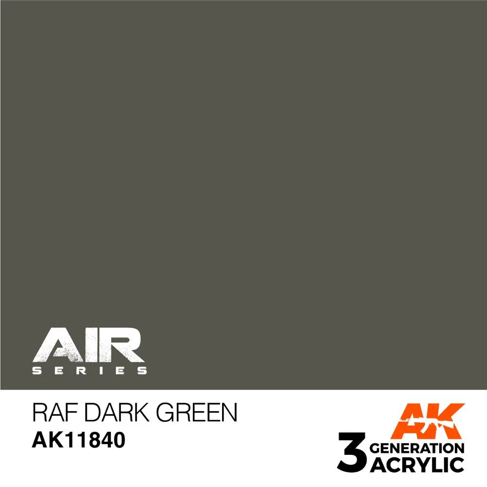 AK Interactive AK11840 Air Series RAF Dark Green Acrylic Paint 17ml 3rd Generation - Image 2