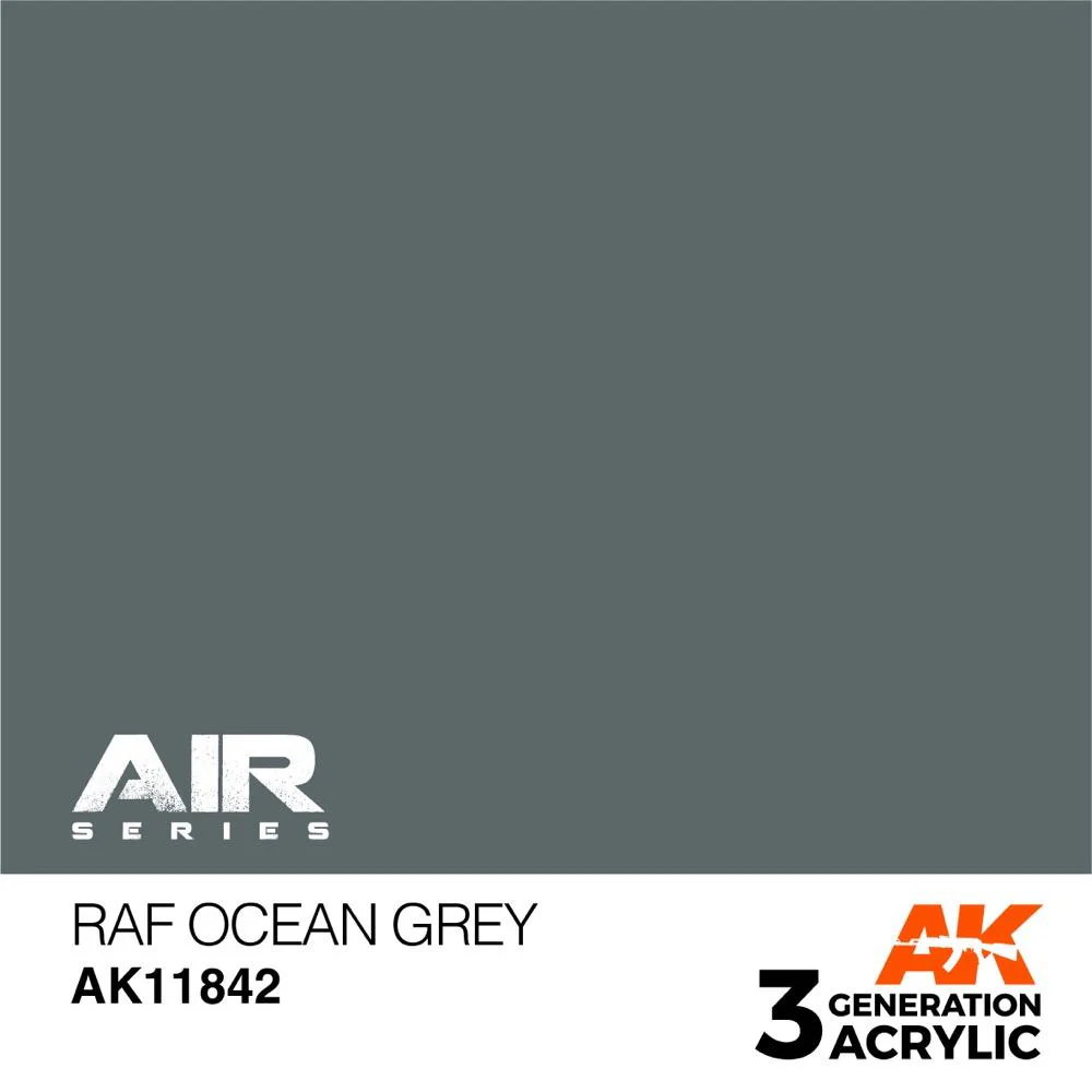 AK Interactive AK11842 Air Series RAF Ocean Grey Acrylic Paint 17ml 3rd Generation - Image 2