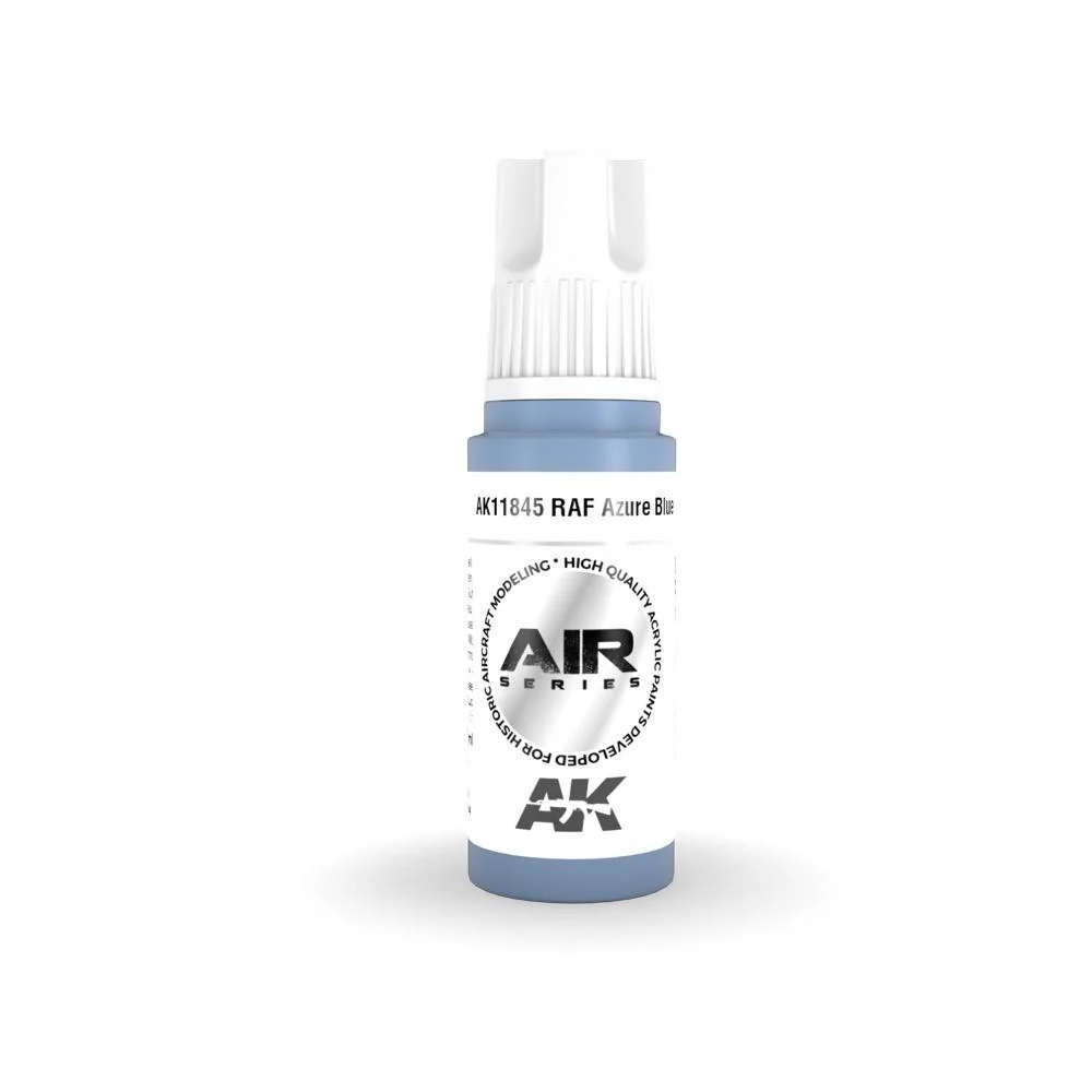 AK Interactive AK11845 Air Series RAF Azure Blue Acrylic Paint 17ml 3rd Generation