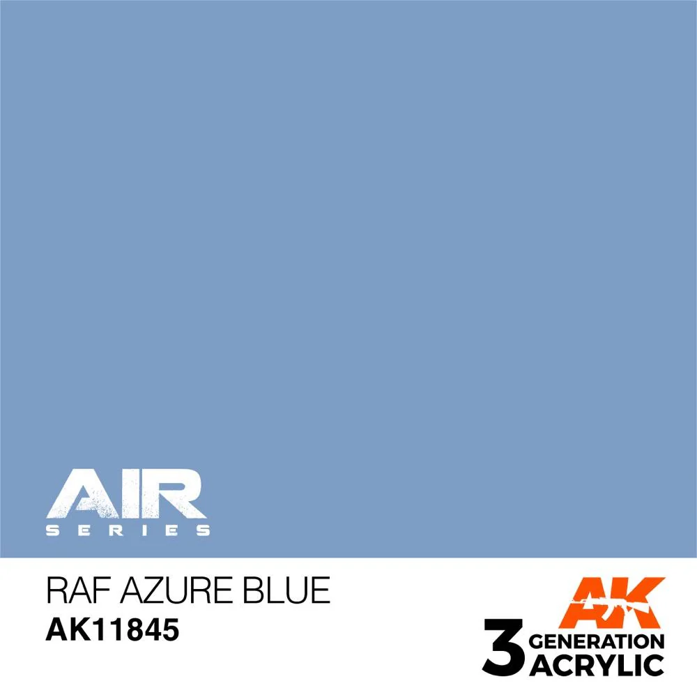 AK Interactive AK11845 Air Series RAF Azure Blue Acrylic Paint 17ml 3rd Generation - Image 2