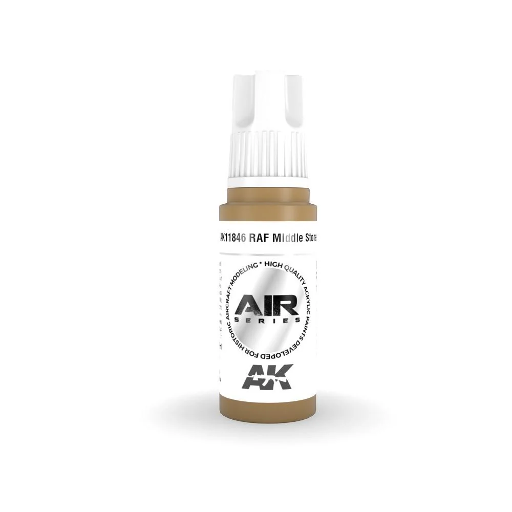 AK Interactive AK11846 Air Series RAF Middle Stone Acrylic Paint 17ml 3rd Generation
