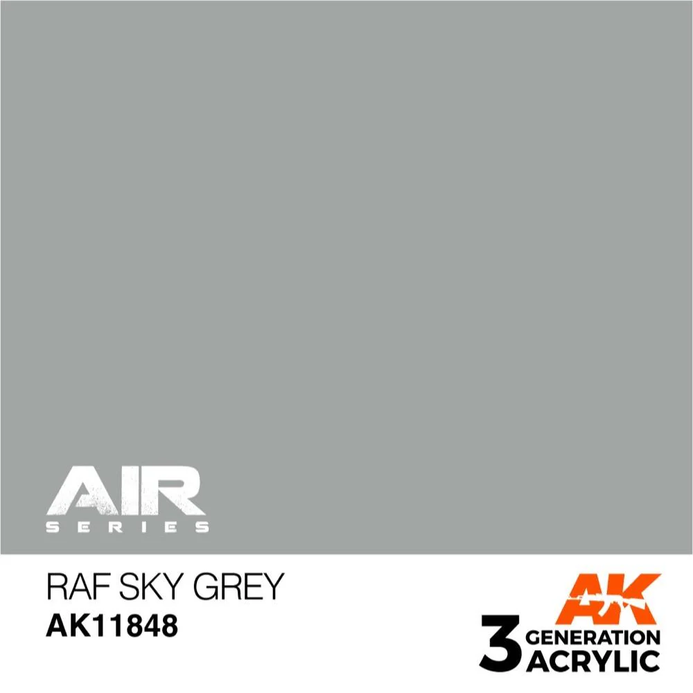 AK Interactive AK11848 Air Series RAF Sky Grey Acrylic Paint 17ml 3rd Generation - Image 2