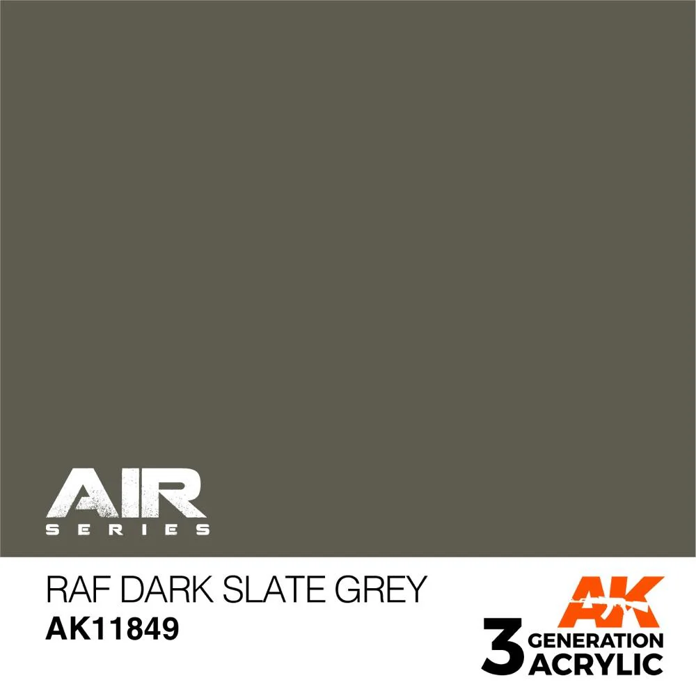 AK Interactive AK11849 Air Series RAF Dark Slate Grey Acrylic Paint 17ml 3rd Generation - Image 2