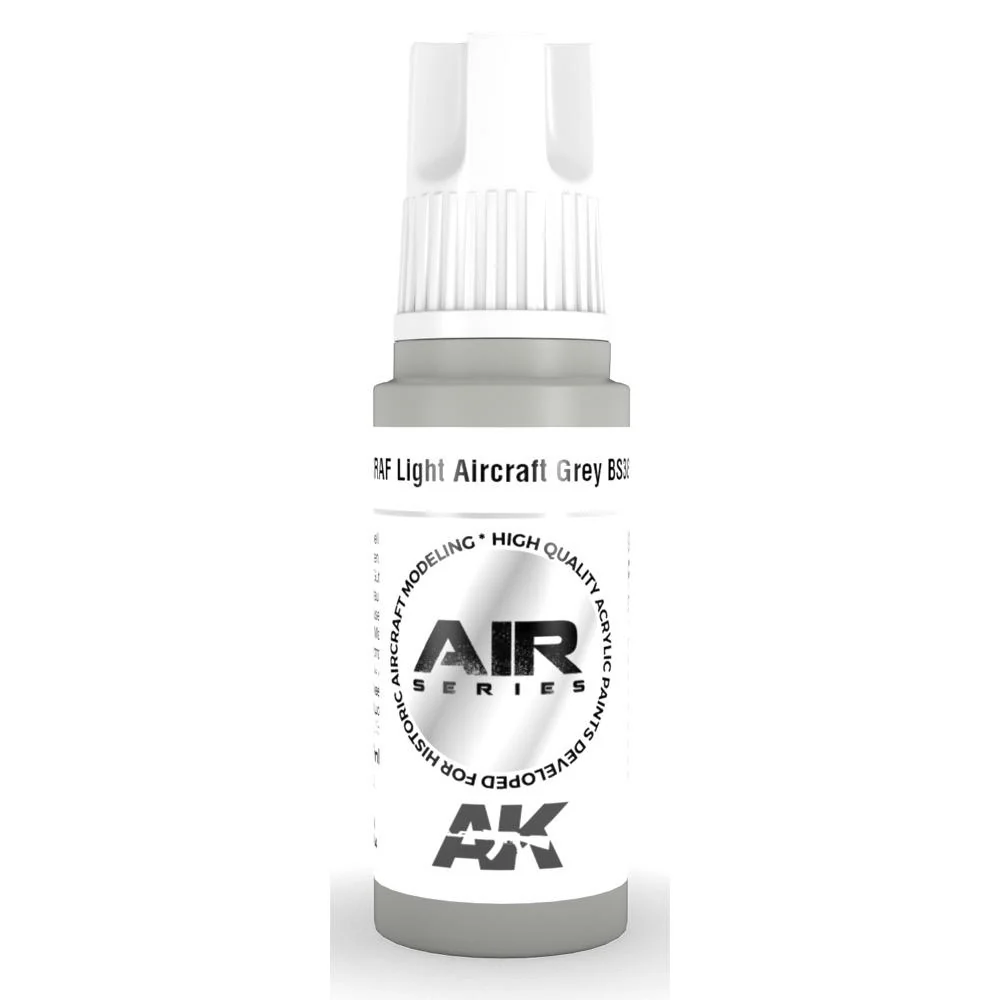 AK Interactive AK11853 Air Series RAF Light Aircraft Grey BS381C/627 Acrylic Paint 17ml 3rd Generation