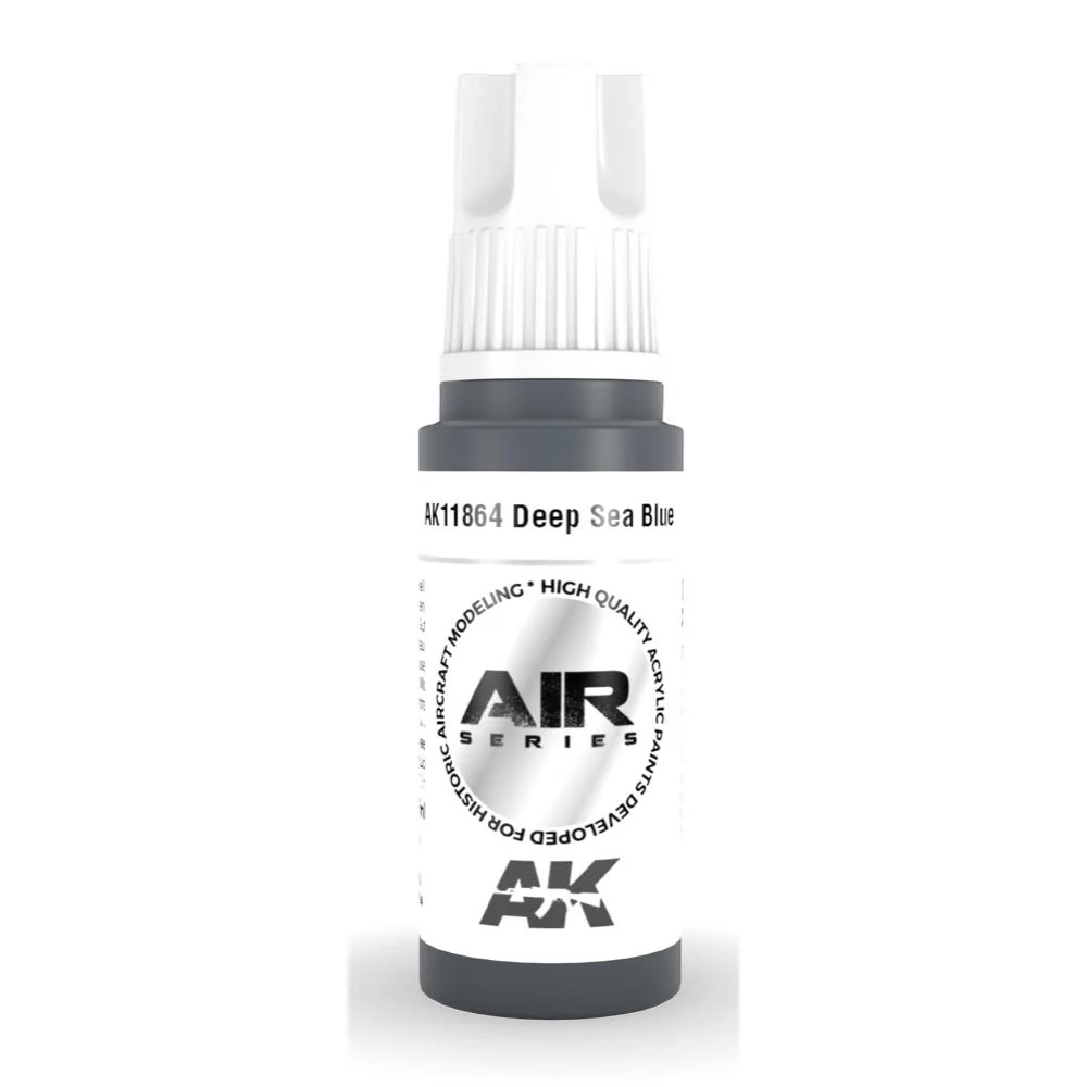 AK Interactive AK11864 Air Series Deep Sea Blue Acrylic Paint 17ml 3rd Generation