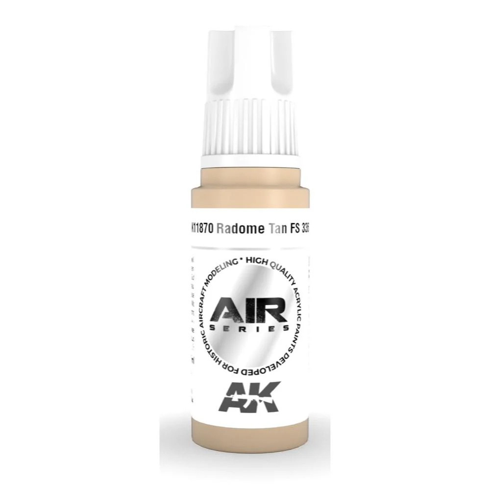 AK Interactive AK11870 Air Series Radome Tan FS 33613 Acrylic Paint 17ml 3rd Generation