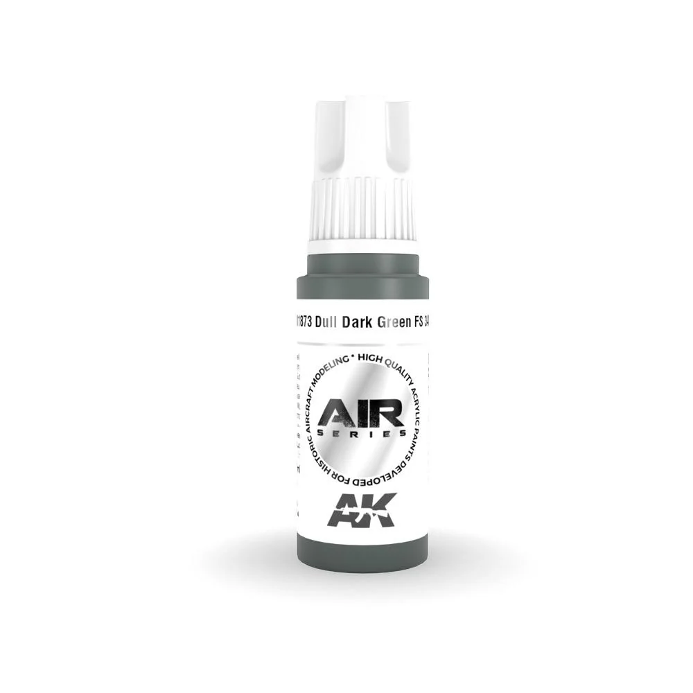 AK Interactive AK11873 Air Series Dull Dark Green FS 34092 Acrylic Paint 17ml 3rd Generation