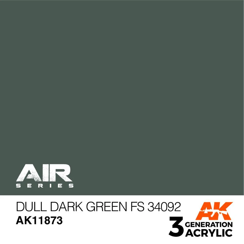 AK Interactive AK11873 Air Series Dull Dark Green FS 34092 Acrylic Paint 17ml 3rd Generation - Image 2