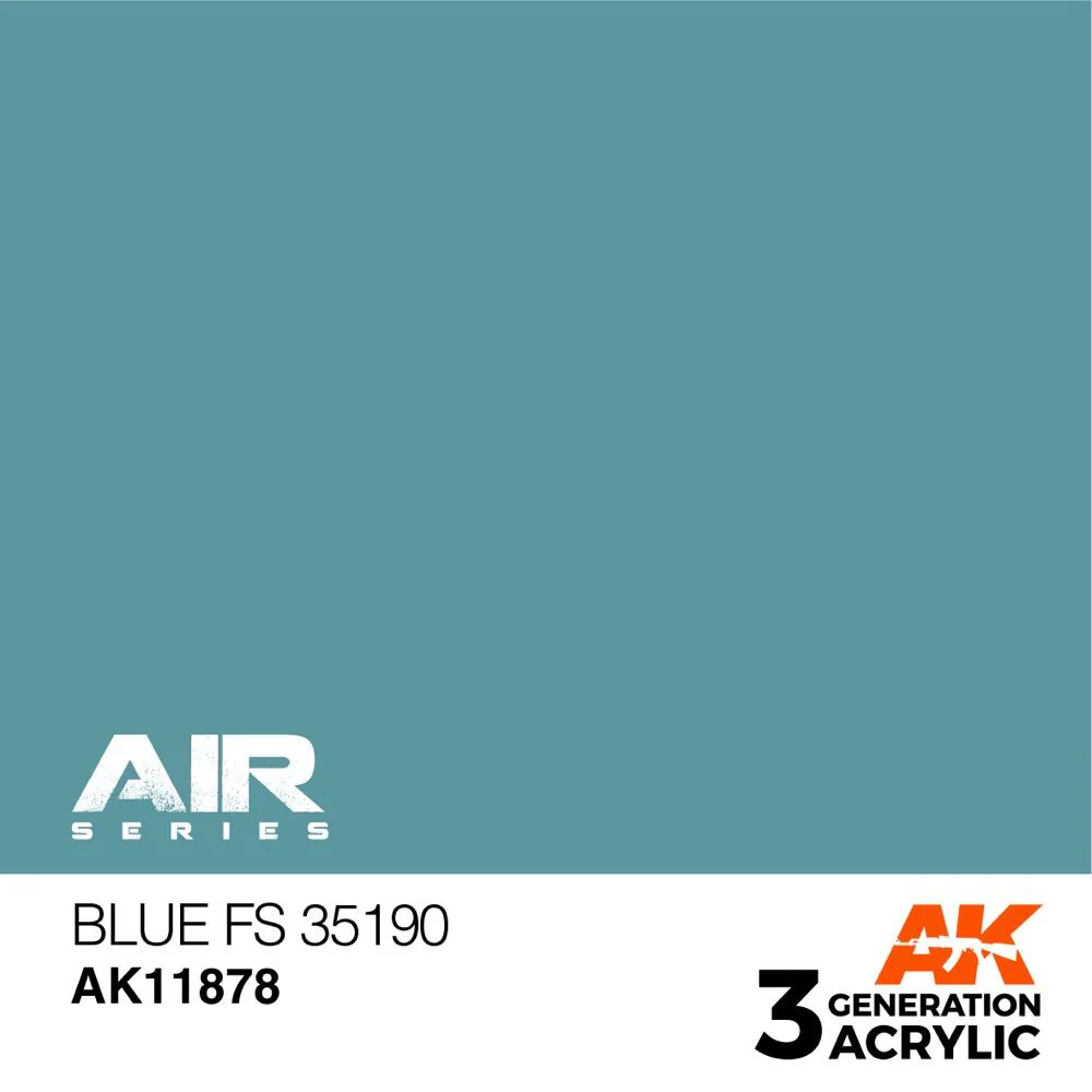 AK Interactive AK11878 Air Series Blue FS 35190 Acrylic Paint 17ml 3rd Generation - Image 2
