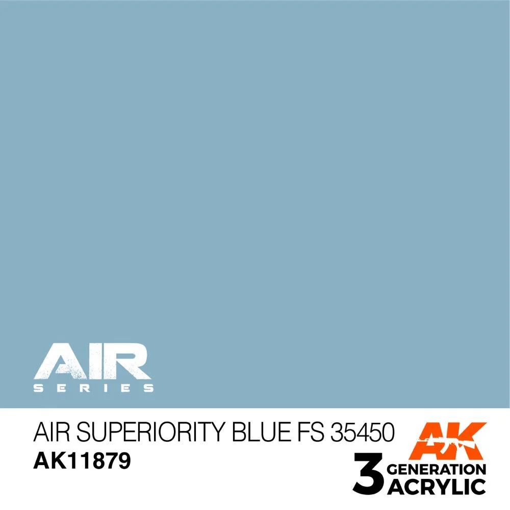 AK Interactive AK11879 Air Series Air Superiority Blue FS 35450 Acrylic Paint 17ml 3rd Generation - Image 2