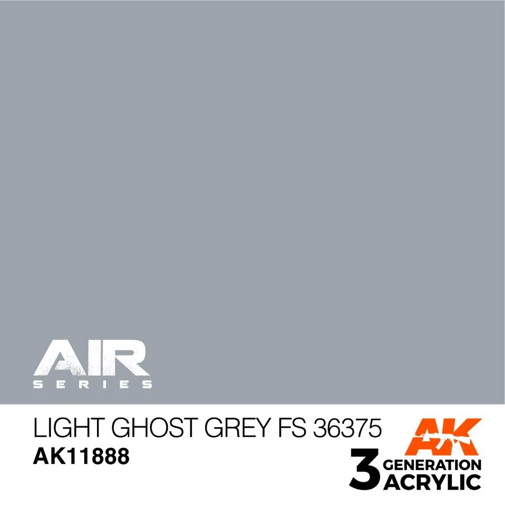 AK Interactive AK11888 Air Series Light Ghost Grey FS 36375 Acrylic Paint 17ml 3rd Generation - Image 2
