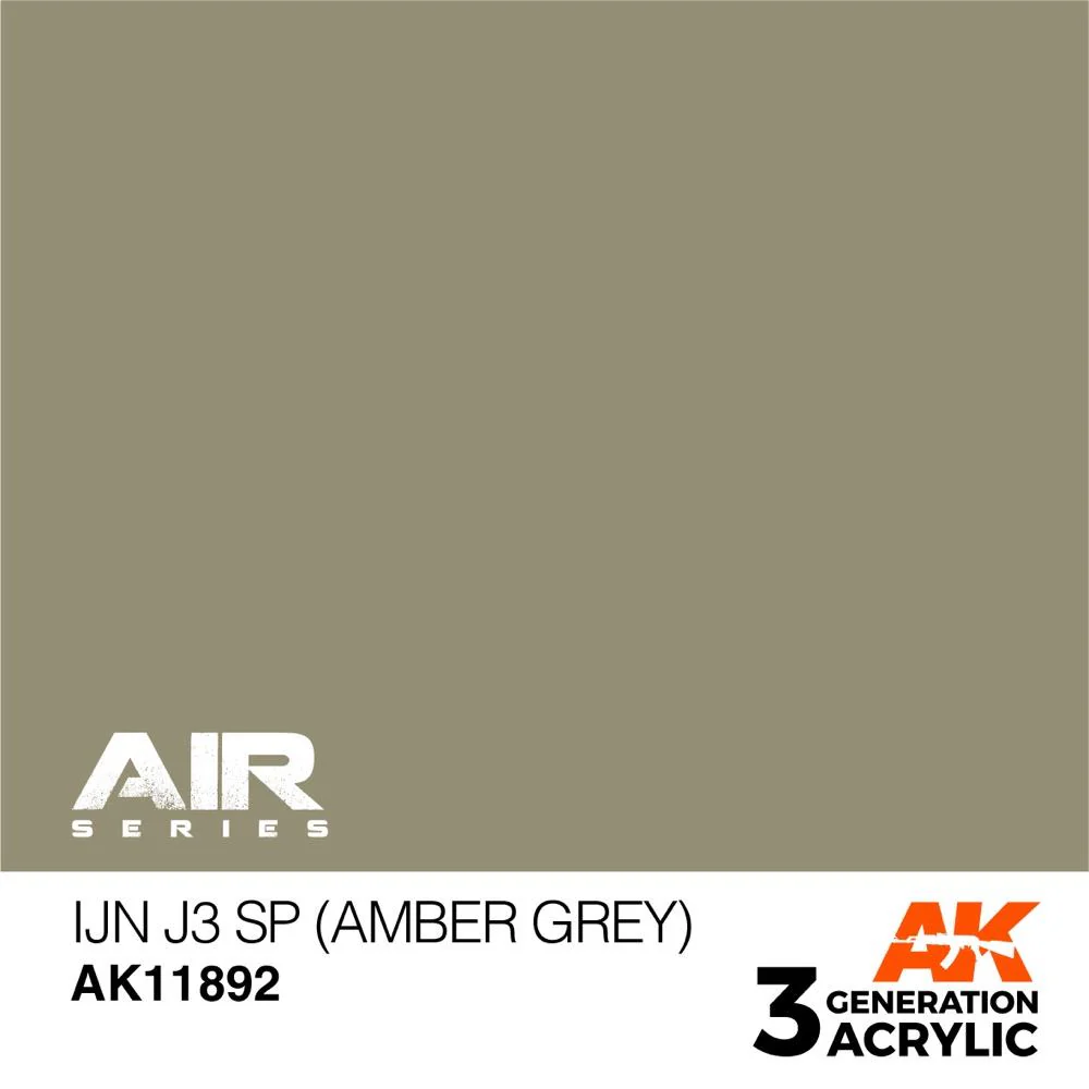 AK Interactive AK11892 Air Series IJN J3 SP Amber Grey Acrylic Paint 17ml 3rd Generation - Image 2