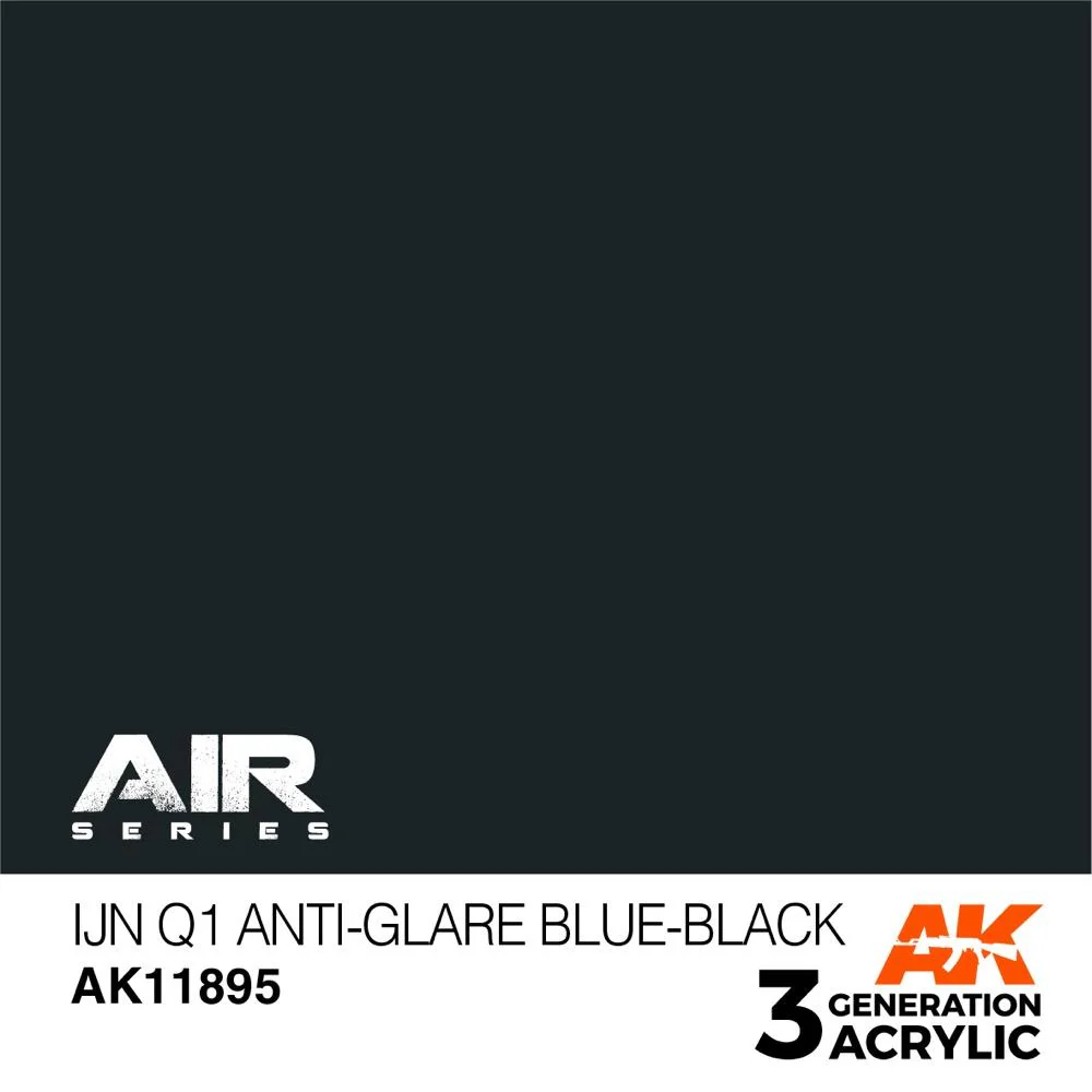 AK Interactive AK11895 Air Series IJN Q1 Anti-Glare Blue-Black Acrylic Paint 17ml 3rd Generation - Image 2