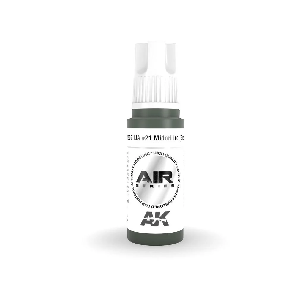 AK Interactive AK11902 Air Series IJA No.21 Midori iro Green Acrylic Paint 17ml 3rd Generation
