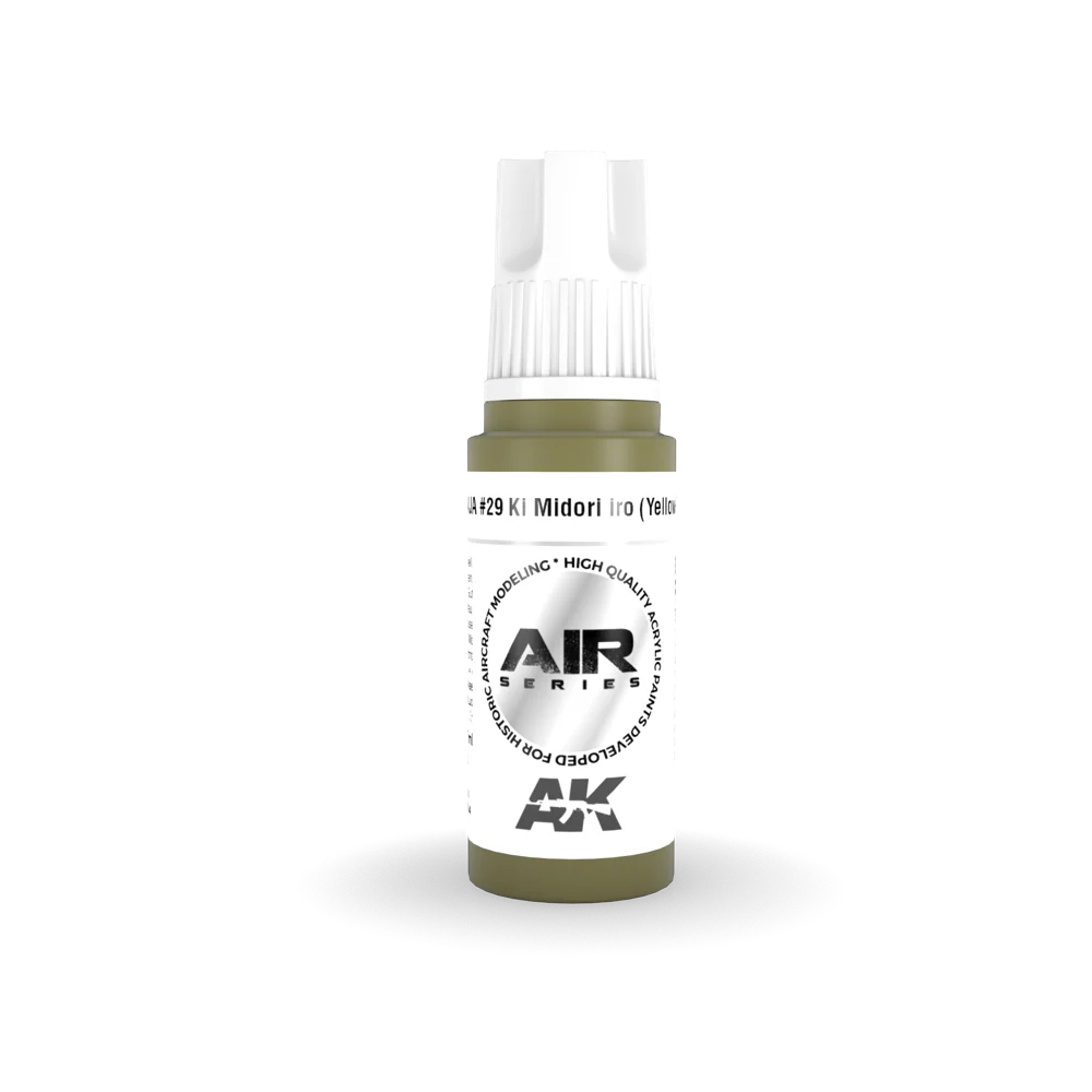 AK Interactive AK11904 Air Series IJA No.29 Ki Midori iro Yellow-Green Acrylic Paint 17ml 3rd Generation
