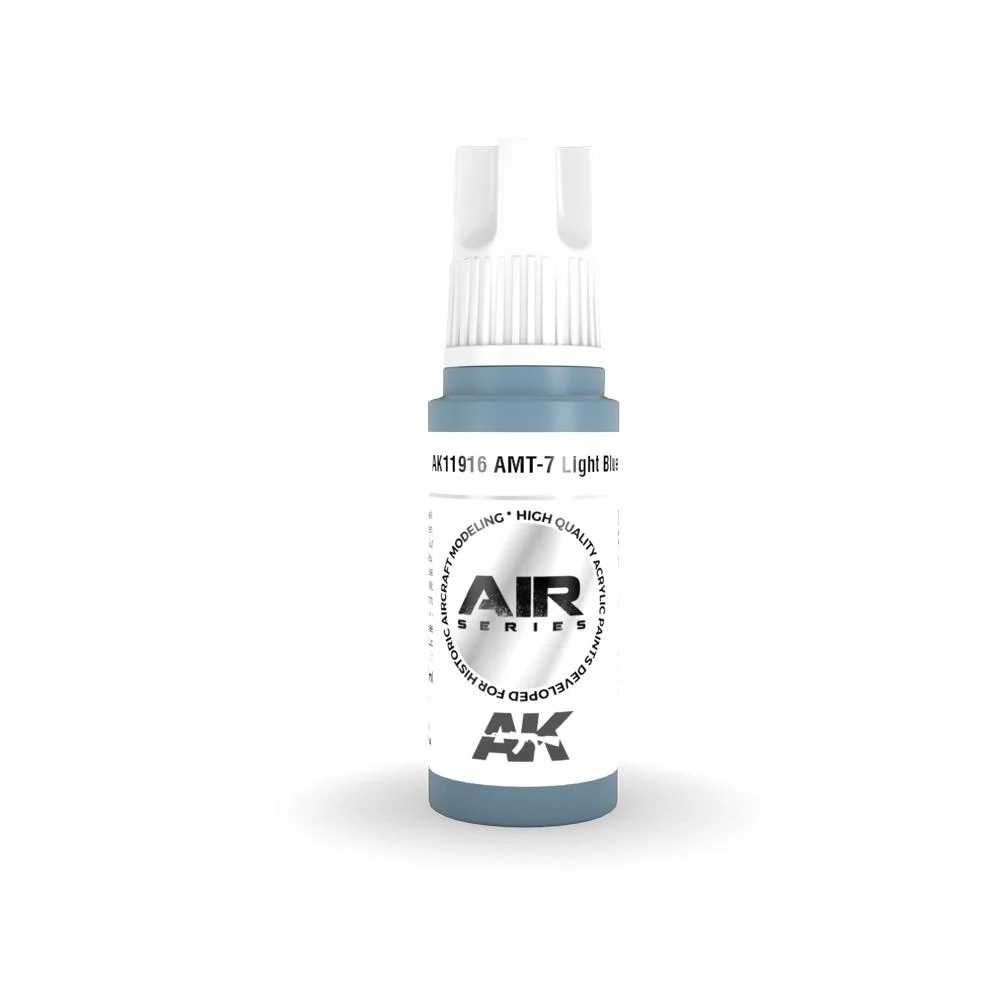 AK Interactive AK11916 Air Series AMT-7 Light Blue Acrylic Paint 17ml 3rd Generation