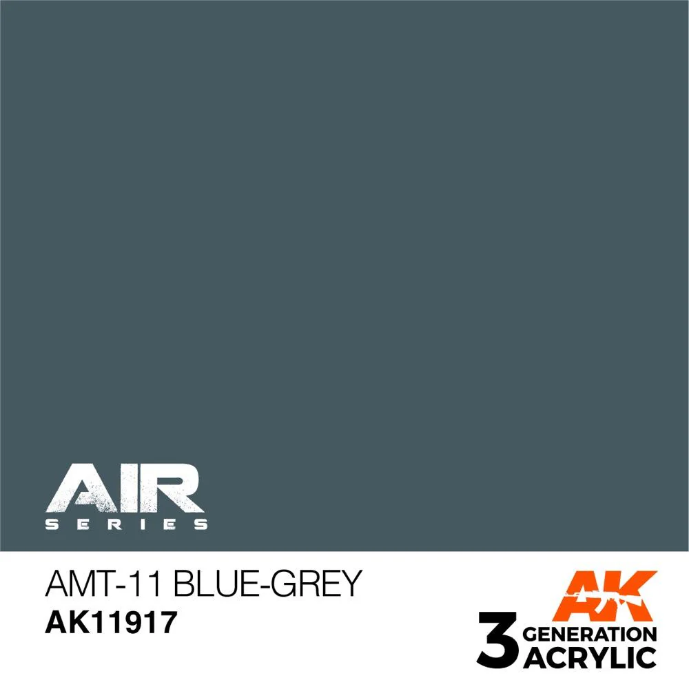 AK Interactive AK11917 Air Series AMT-11 Blue-Grey Acrylic Paint 17ml 3rd Generation - Image 2