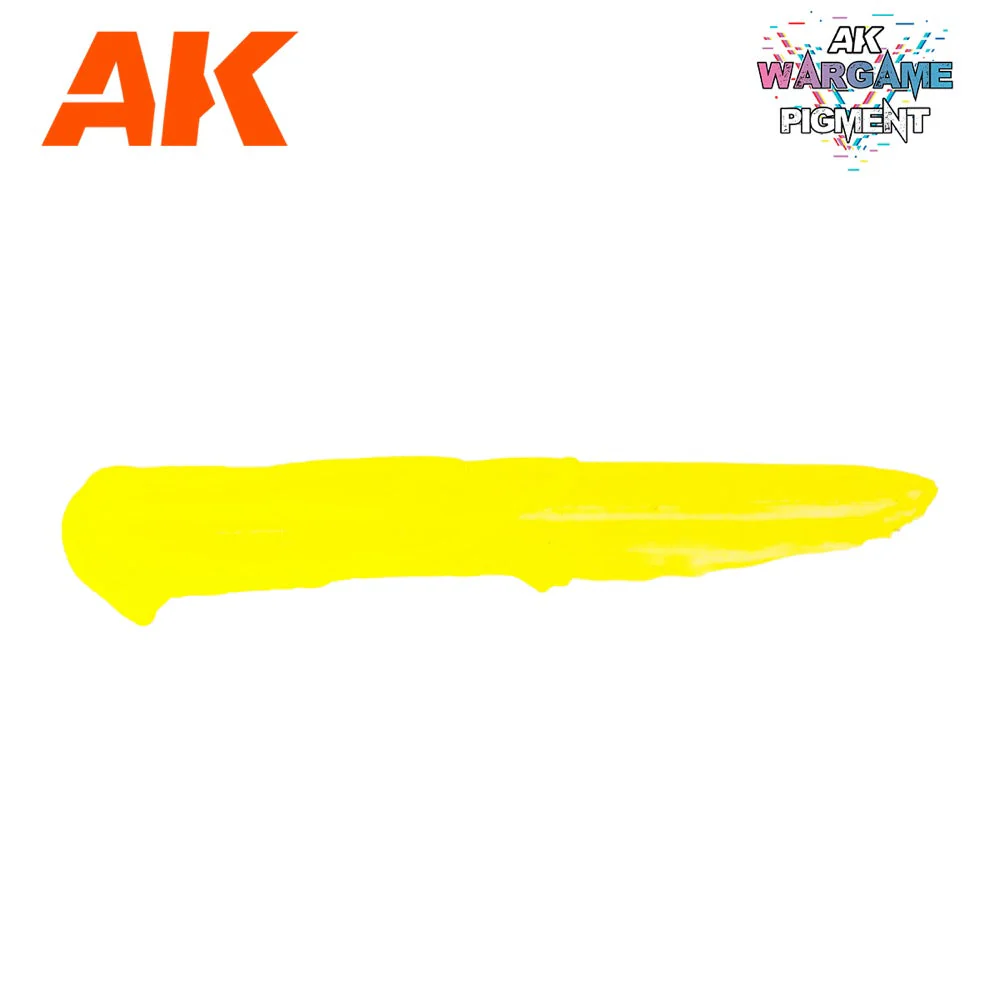AK Interactive AK1201 Wargame Acid Yellow Enamel Liquid Pigment 35ml - Image 2