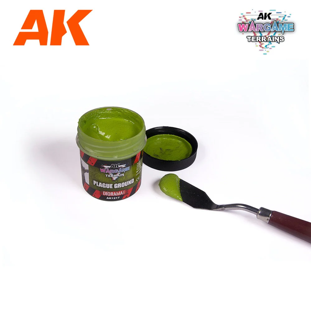 AK Interactive AK1217 Wargame Terrains Plague Ground 100ml (Acrylic) - Image 2
