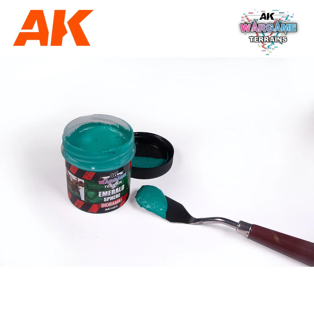 AK Interactive AK1223 Wargame Terrains Emerald Sphere 100ml (Acrylic) - Image 2