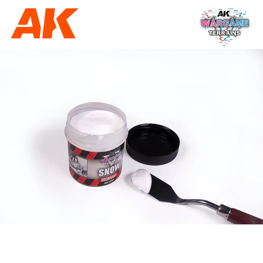 AK Interactive AK1227 Wargame Terrains Snow 100ml (Acrylic) - Image 2