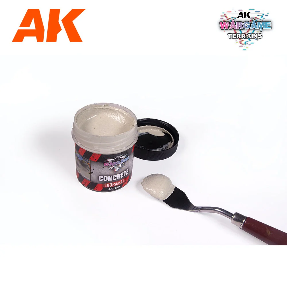 AK Interactive AK1229 Wargame Terrains Concrete 100ml (Acrylic) - Image 2