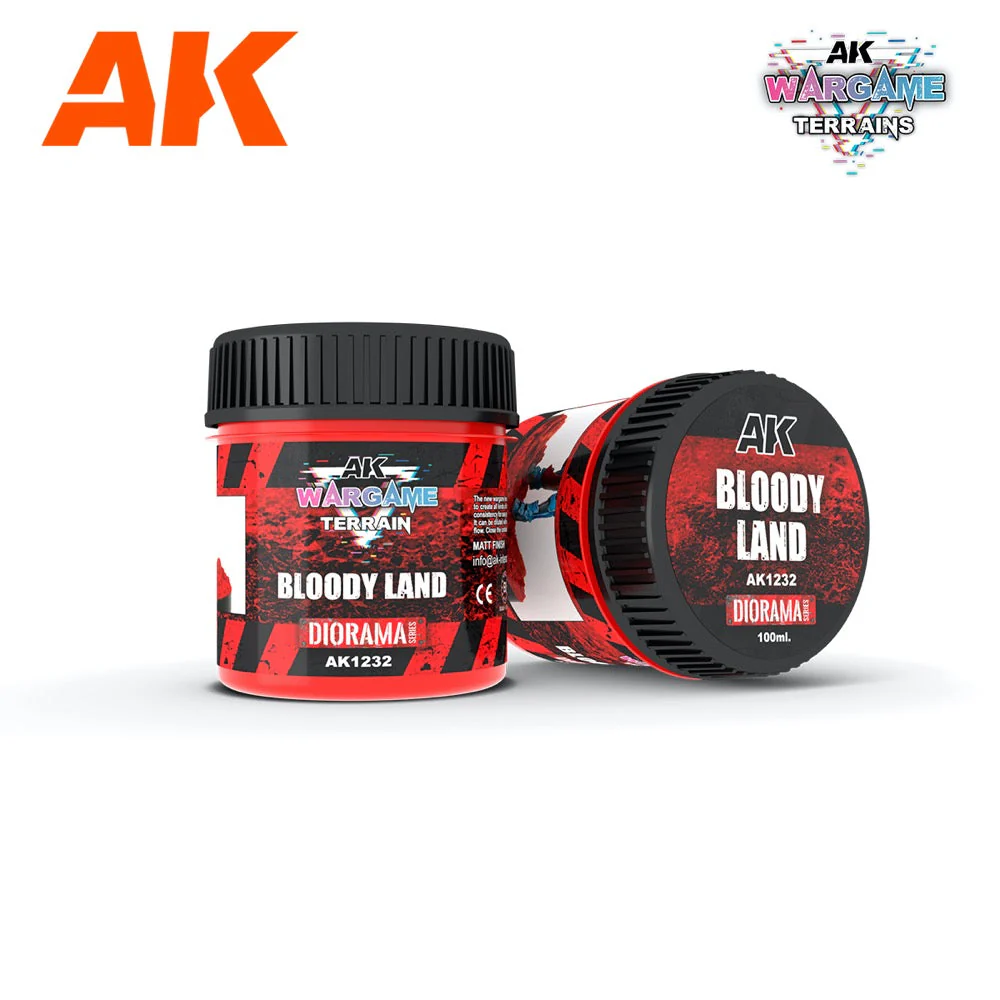 AK Interactive AK1232 Wargame Terrains Bloody Land 100ml (Acrylic)