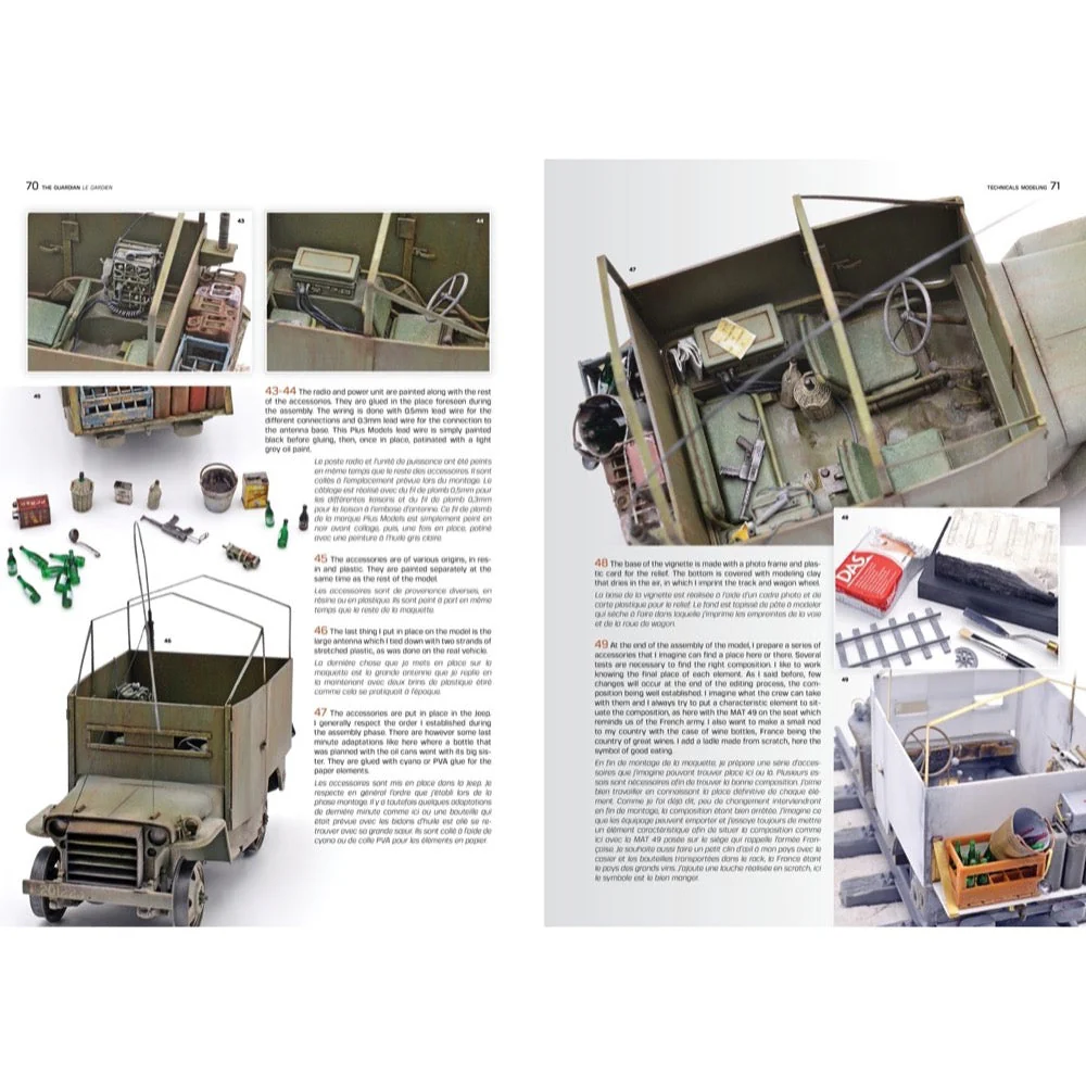 AK Interactive AK130004 Technicals Modeling Modern Light Vehicles From 1950s and Beyond English and French By Max Lemaire - Image 3