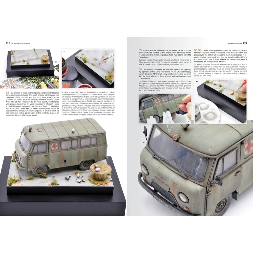 AK Interactive AK130004 Technicals Modeling Modern Light Vehicles From 1950s and Beyond English and French By Max Lemaire - Image 7