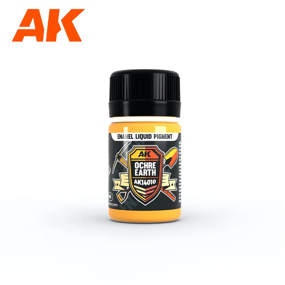 AK Interactive AK14010 Ochre Earth Enamel Liquid Pigment 35ml