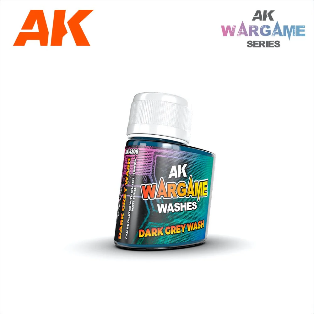 AK Interactive AK14208 Wargame Dark Grey Wash
