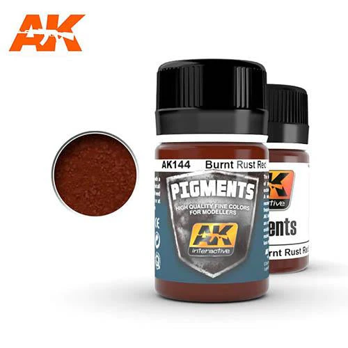AK Interactive AK144 Pigment Brunt Rust Red