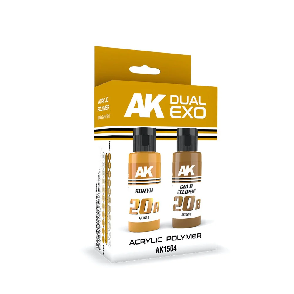AK Interactive AK1564 Dual Exo Set 20 20A Auryn and 20B Gold Eclipse