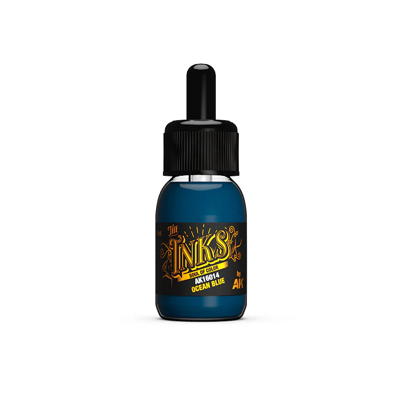 AK Interactive AK16014 The Inks Ocean Blue 30ml