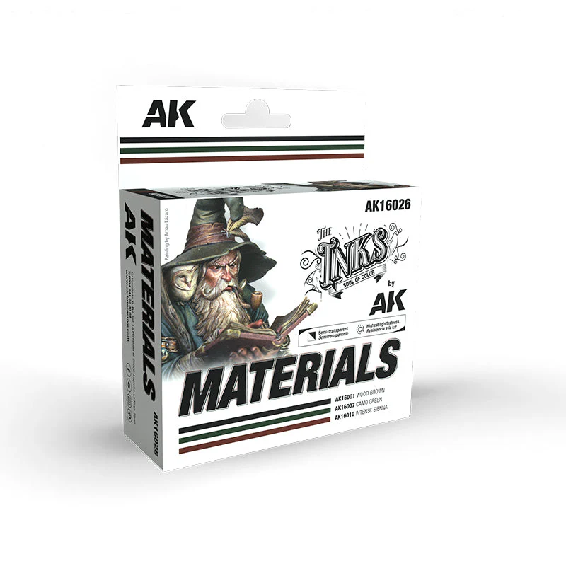 AK Interactive AK16026 The Inks Materials Set