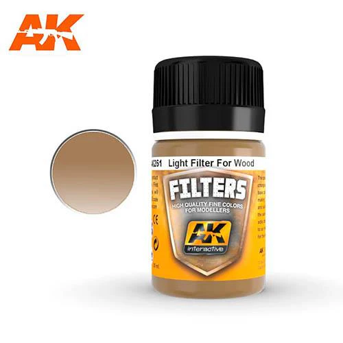 AK Interactive 261 Weathering Light Filter for Wood Enamel 35mL