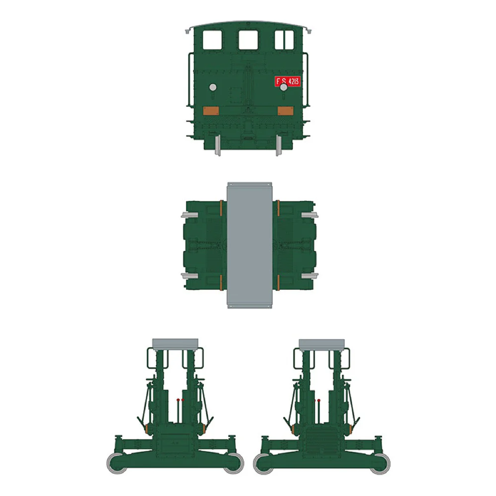 AK Interactive 35009 1/35 Automotore FS 206/207/208 Sogliola Rail Shunter - Image 5