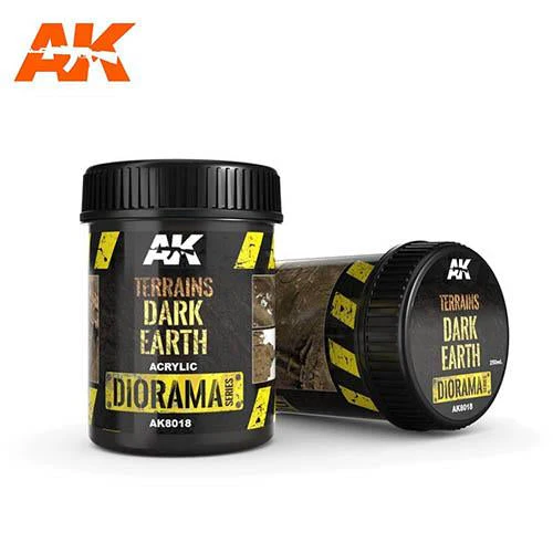 AK Interactive AK8018 Terrains Dark Earth 250ml (Acrylic)