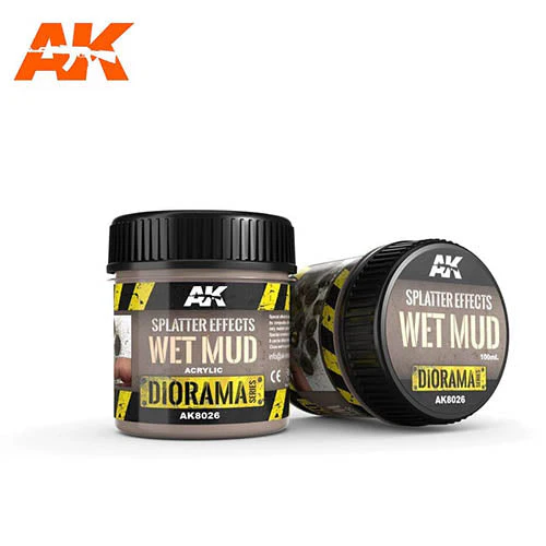 AK Interactive AK8026 Splatter Effects Wet Mud - 100ml - Base Product (Acrylic)