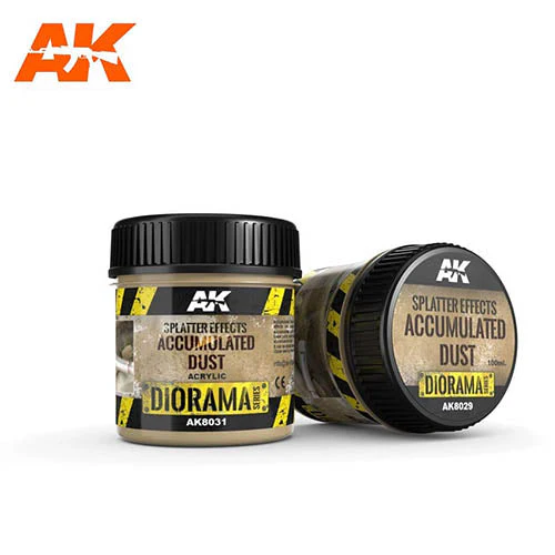 AK Interactive AK8031 Splatter Effects Accumulated Dust 100ml (Acrylic)