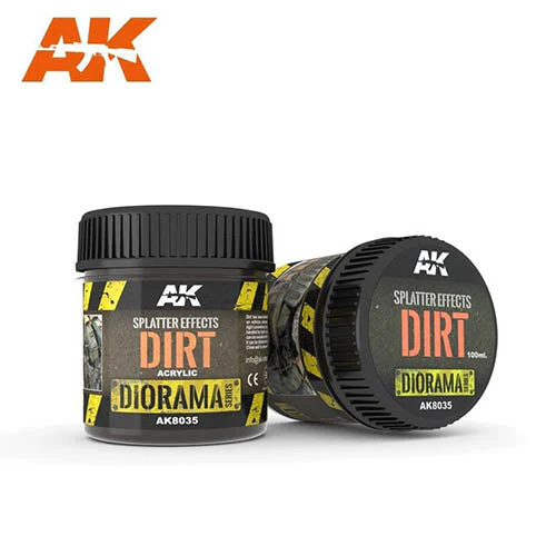 AK Interactive AK8035 Splatter Effects Dirt - 100ml (Acrylic)