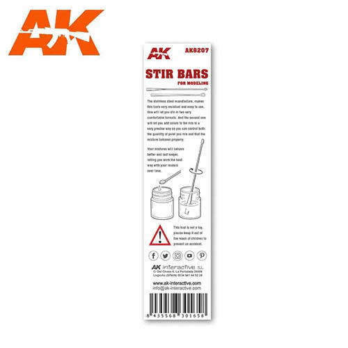 AK Interactive AK8207 Modelling Stirring Bars - Image 2